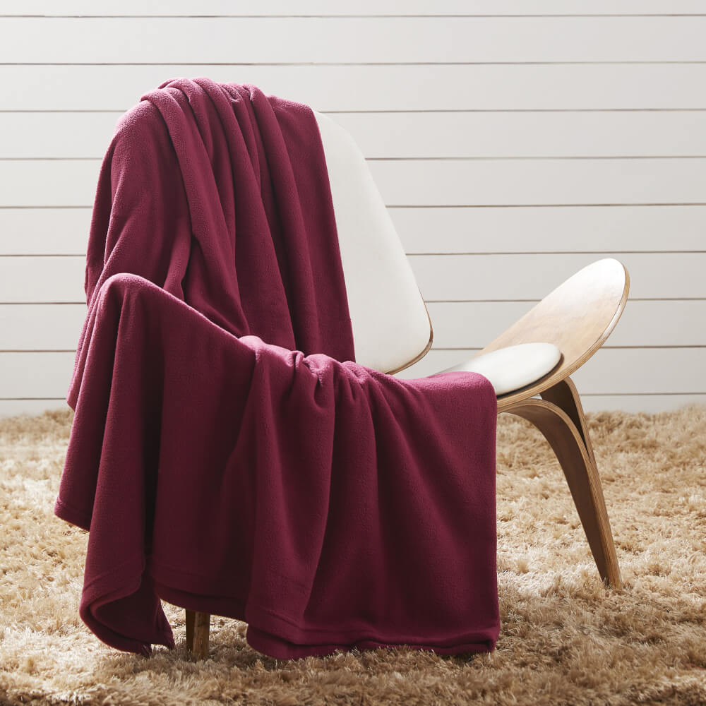 best maroon winter single bed blanket – lifestyle view